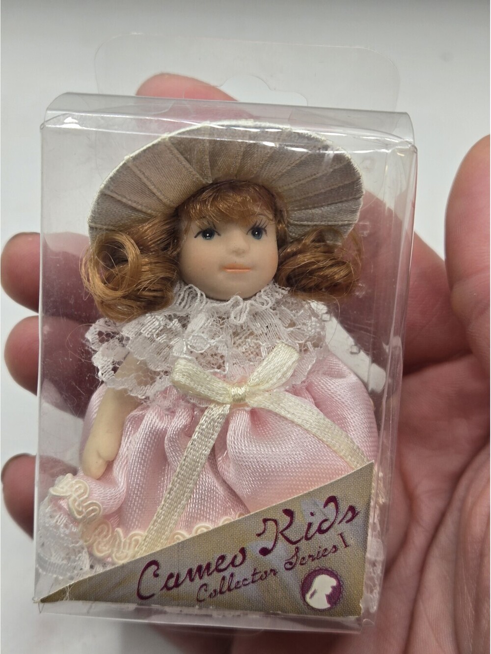 Cameo Kids Collection Porcelain Miniature Collectible Doll 3" Tall AM Creations